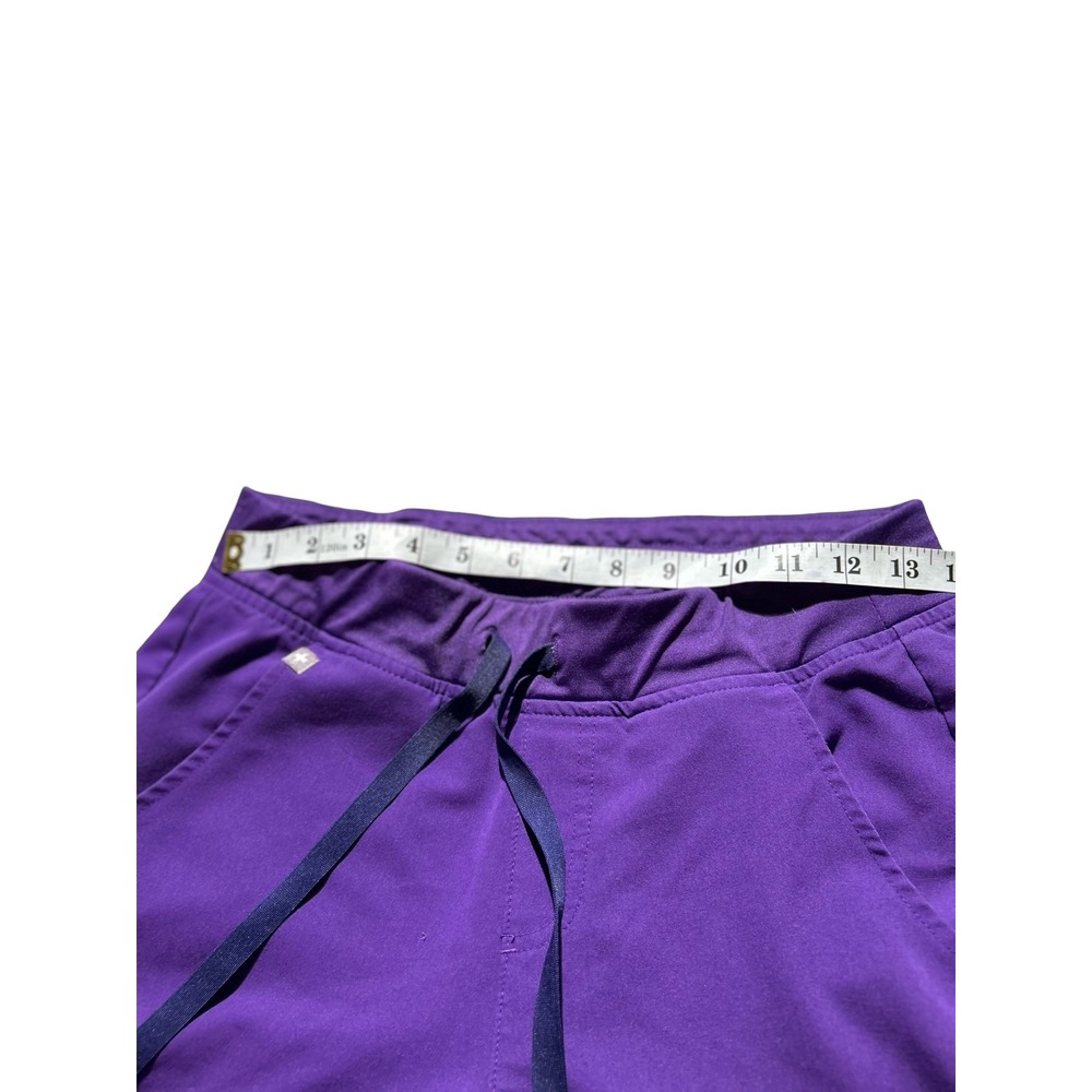 FIGS Technical Collection Purple Scrub Jogger Pants Womens Small Cargo Pocket - Picture 5 of 7